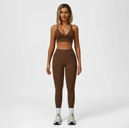 2 Piece High Waisted Tummy Control Rear Contouring Leggings
