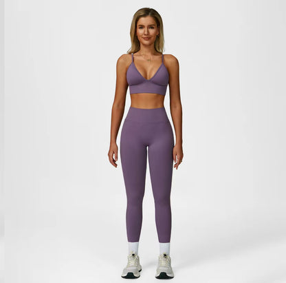 2 Piece High Waisted Tummy Control Rear Contouring Leggings