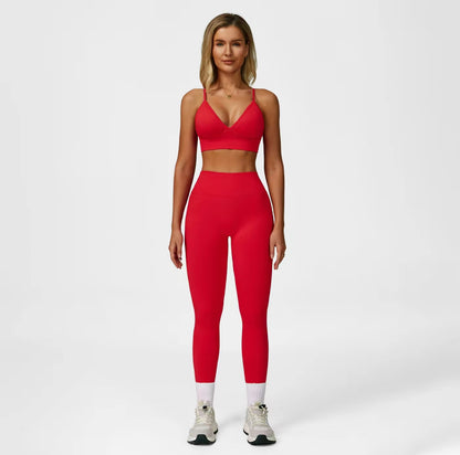 2 Piece High Waisted Tummy Control Rear Contouring Leggings