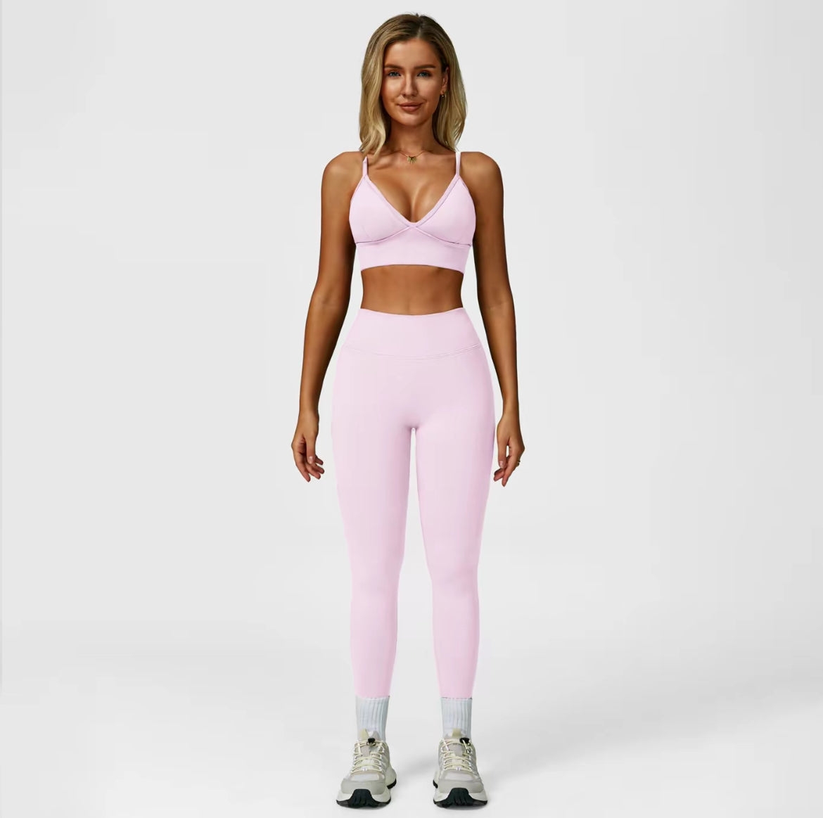 2 Piece High Waisted Tummy Control Rear Contouring Leggings